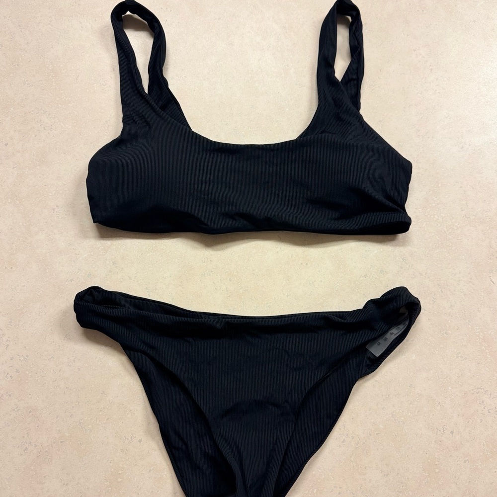 SHEIN Black Bikini Swim Set